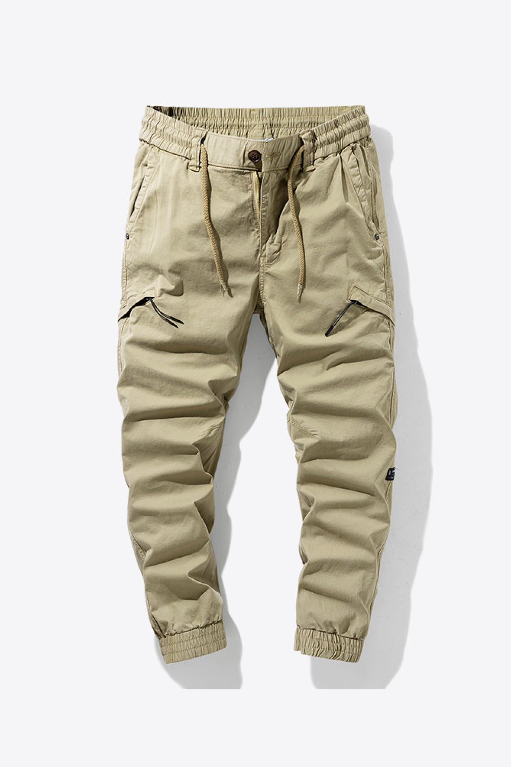 Drawstring Waist Cargo Joggers