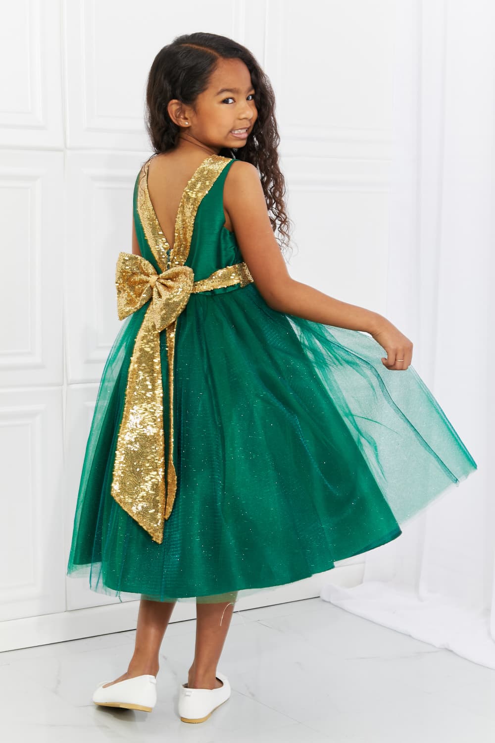 Kid's Dream Little Miss Classy Tutu Dress in Green