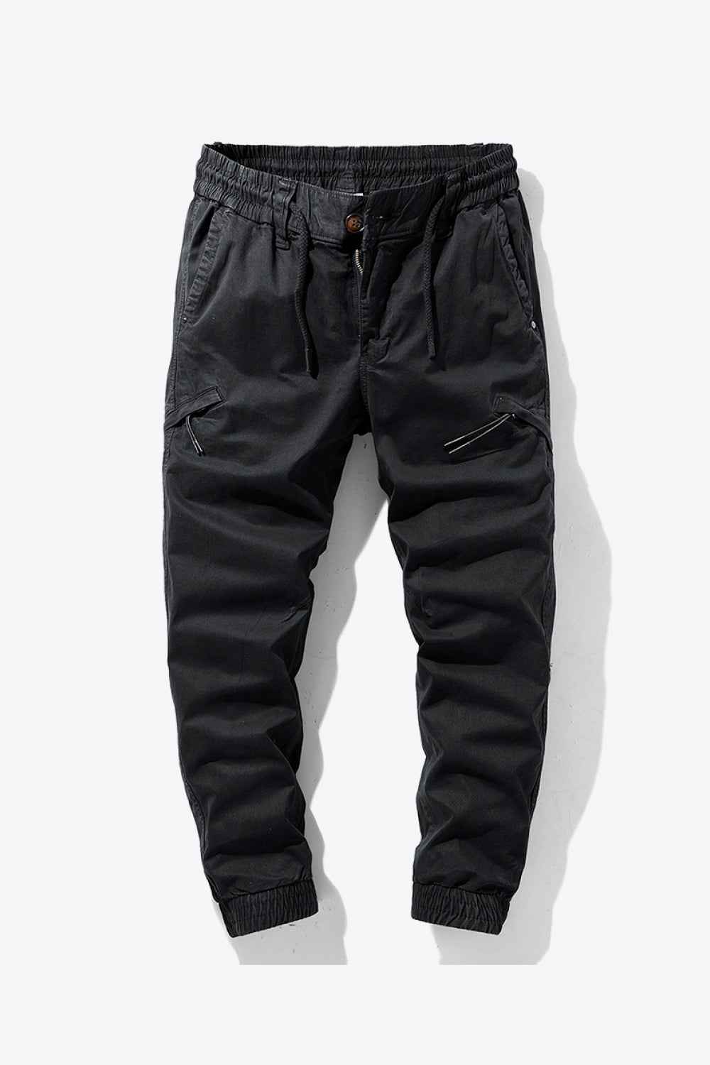 Drawstring Waist Cargo Joggers