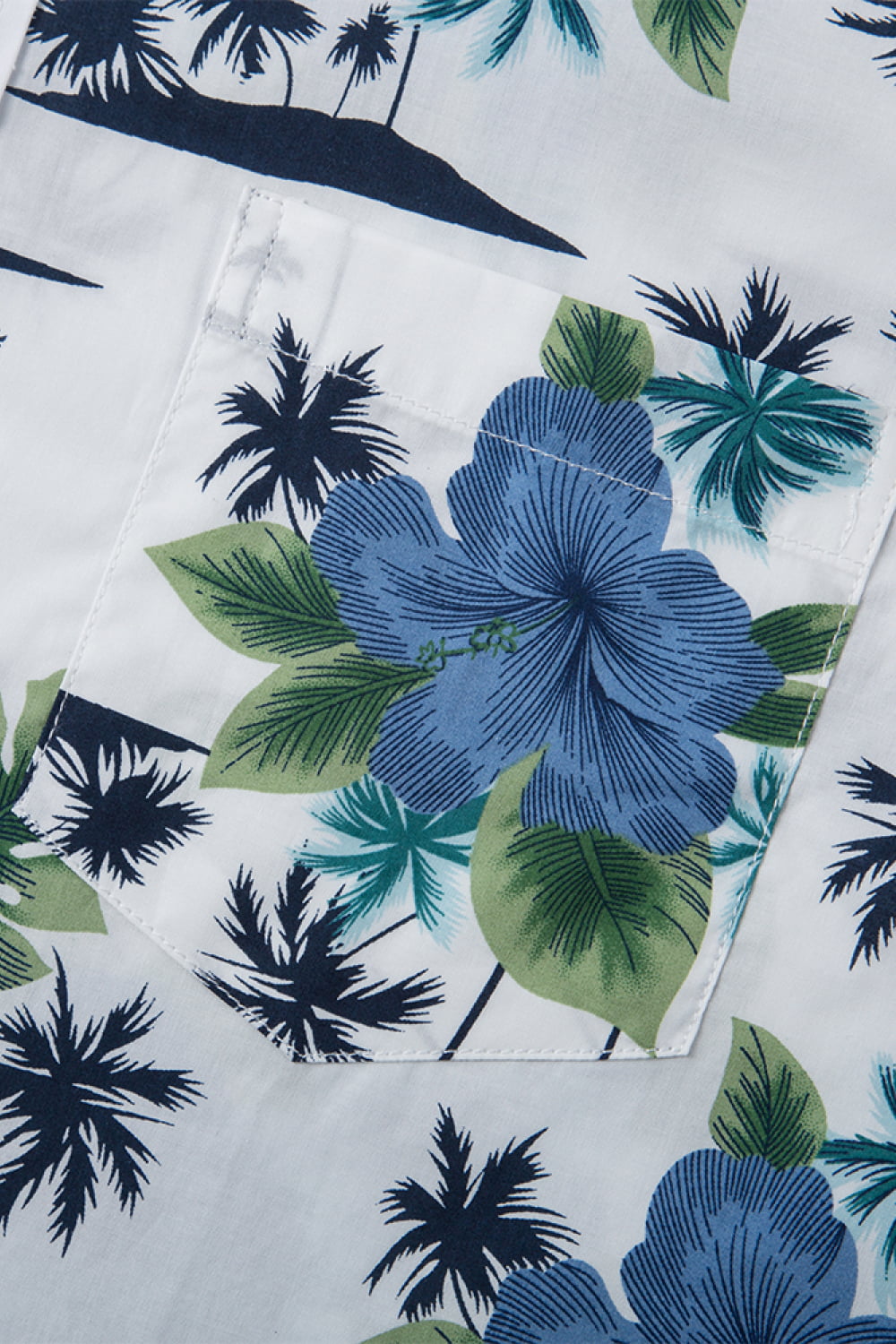 Printed Button-Up Vacation Shirt