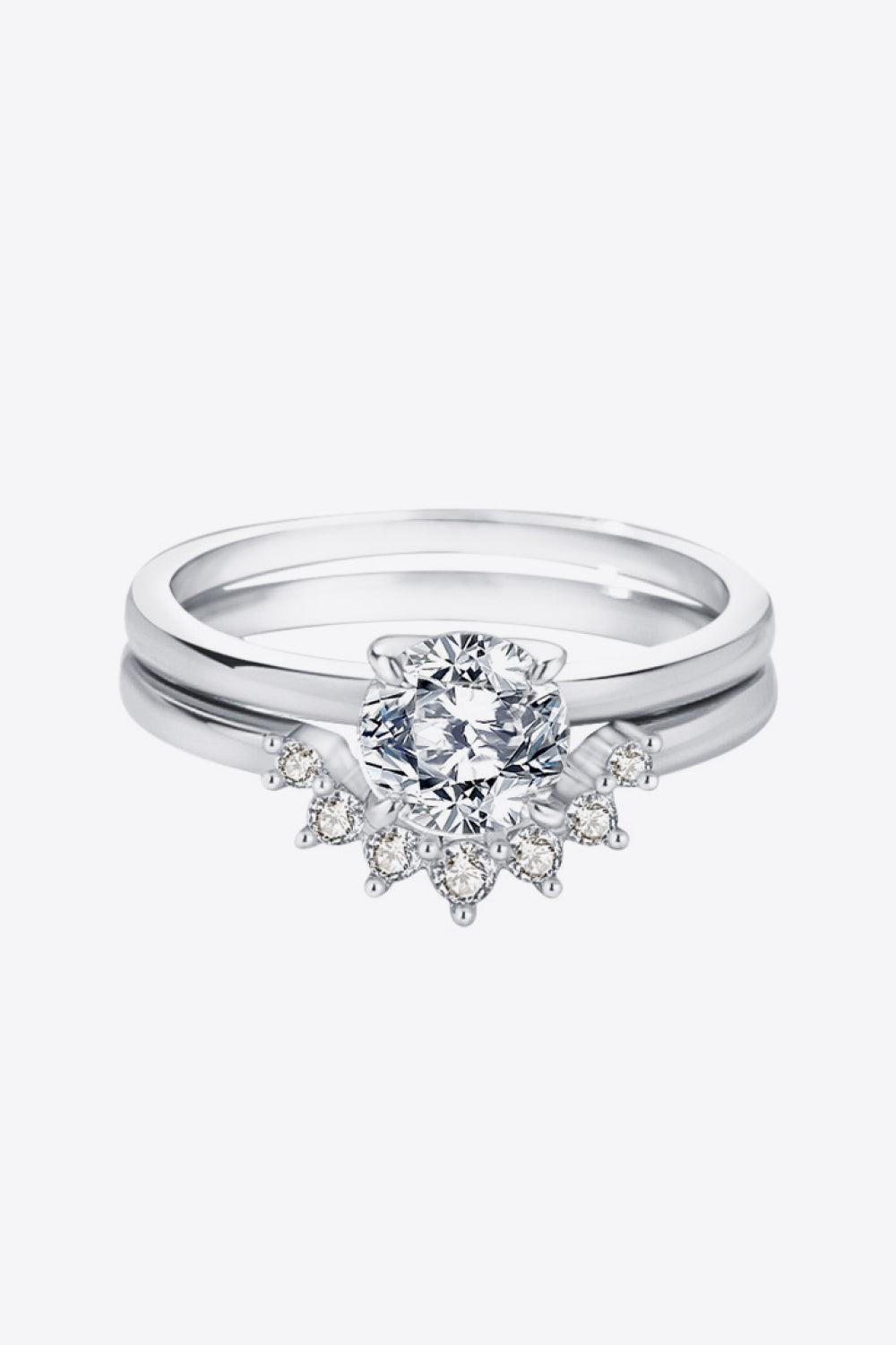 925 Sterling Silver Moissanite Ring