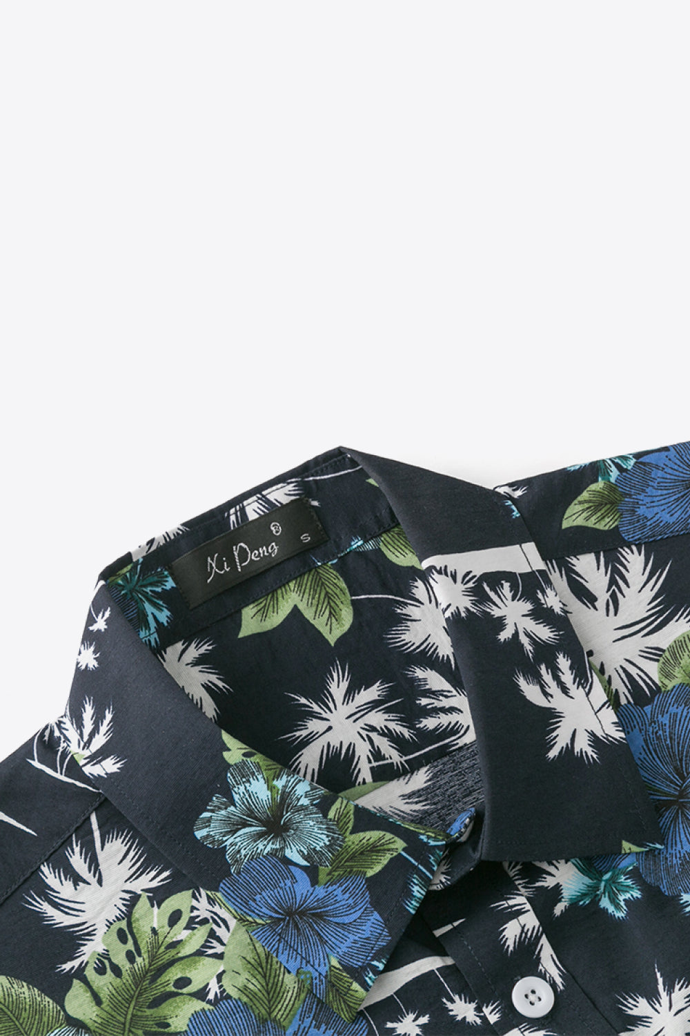 Printed Short Sleeve Collared Vacation Shirt
