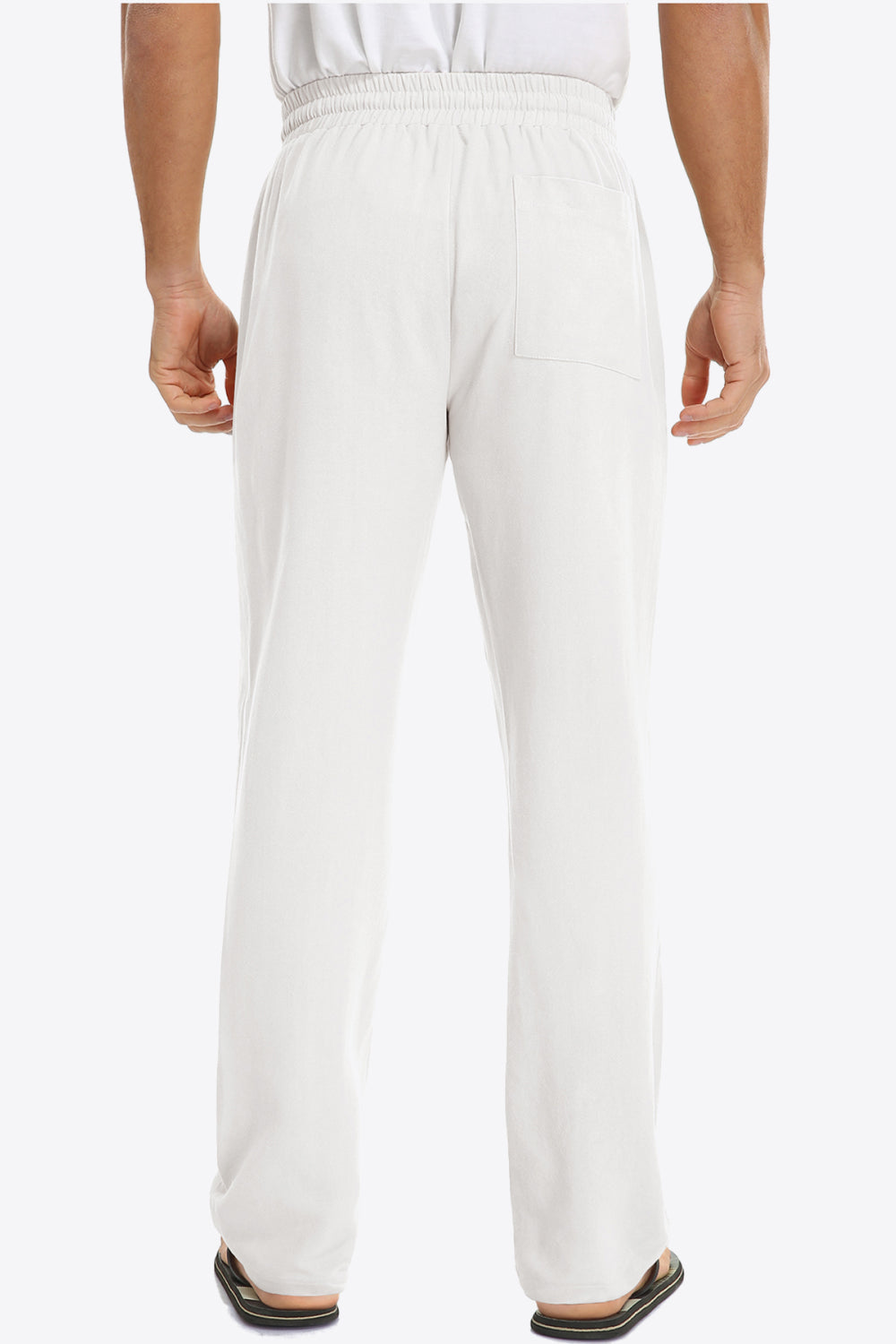 Drawstring Waist Pocket Pants