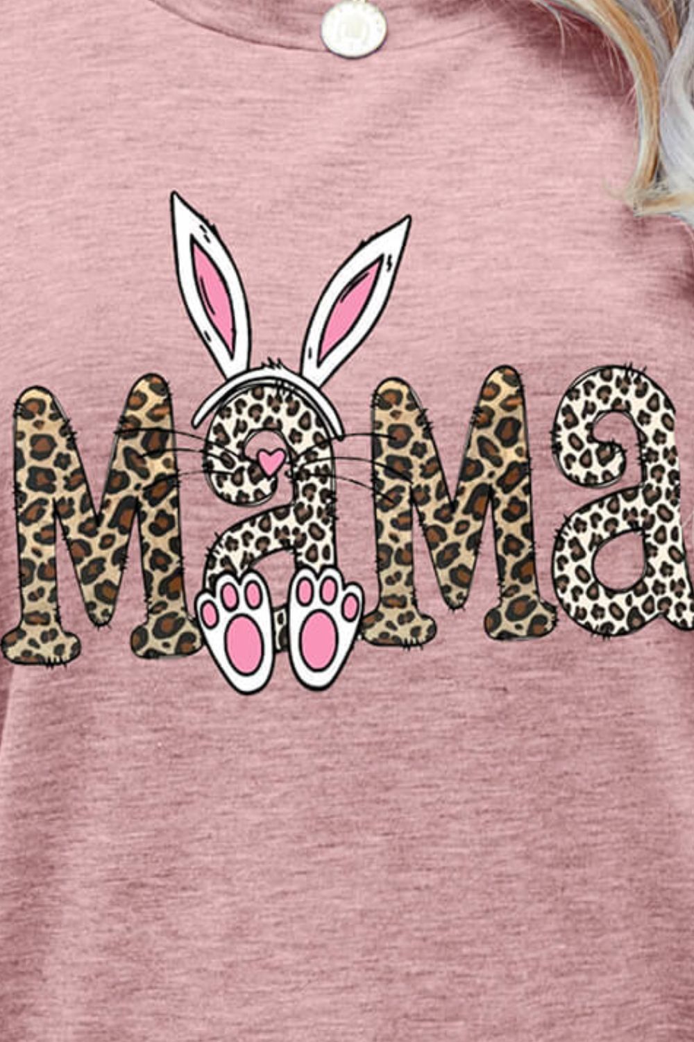 MAMA Easter Graphic Round Neck Tee