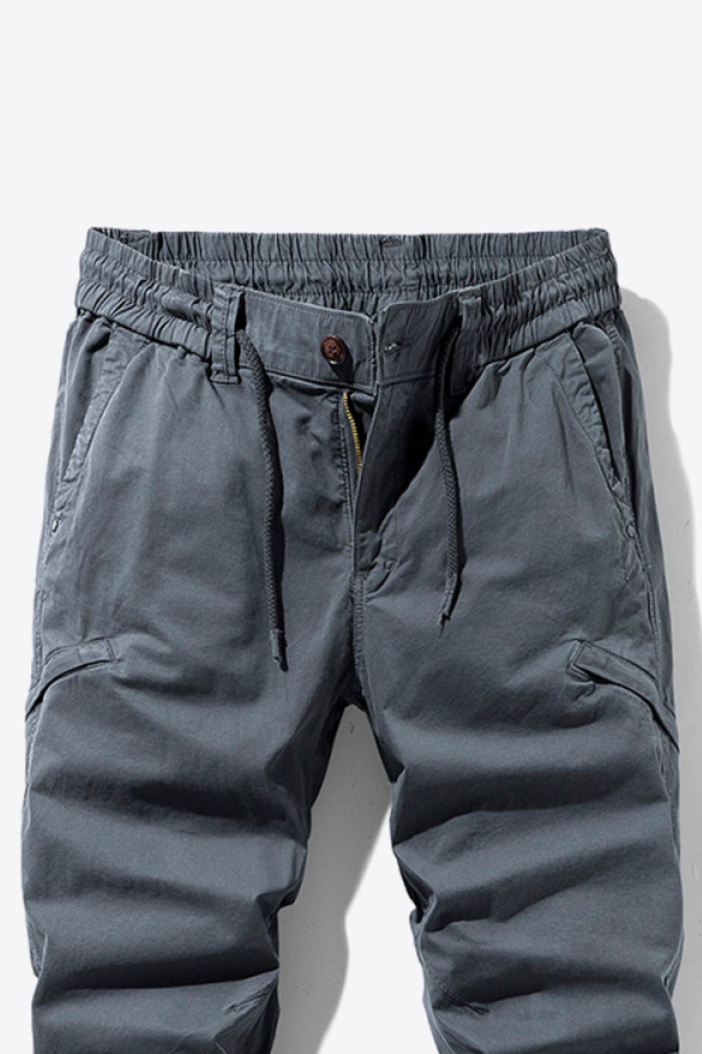 Drawstring Waist Cargo Joggers
