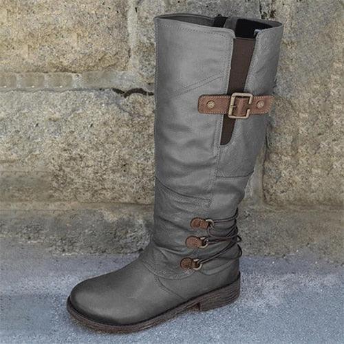 Great Mid-calf Knight Boots - Winter Women Shoes (3U38)(3U107)