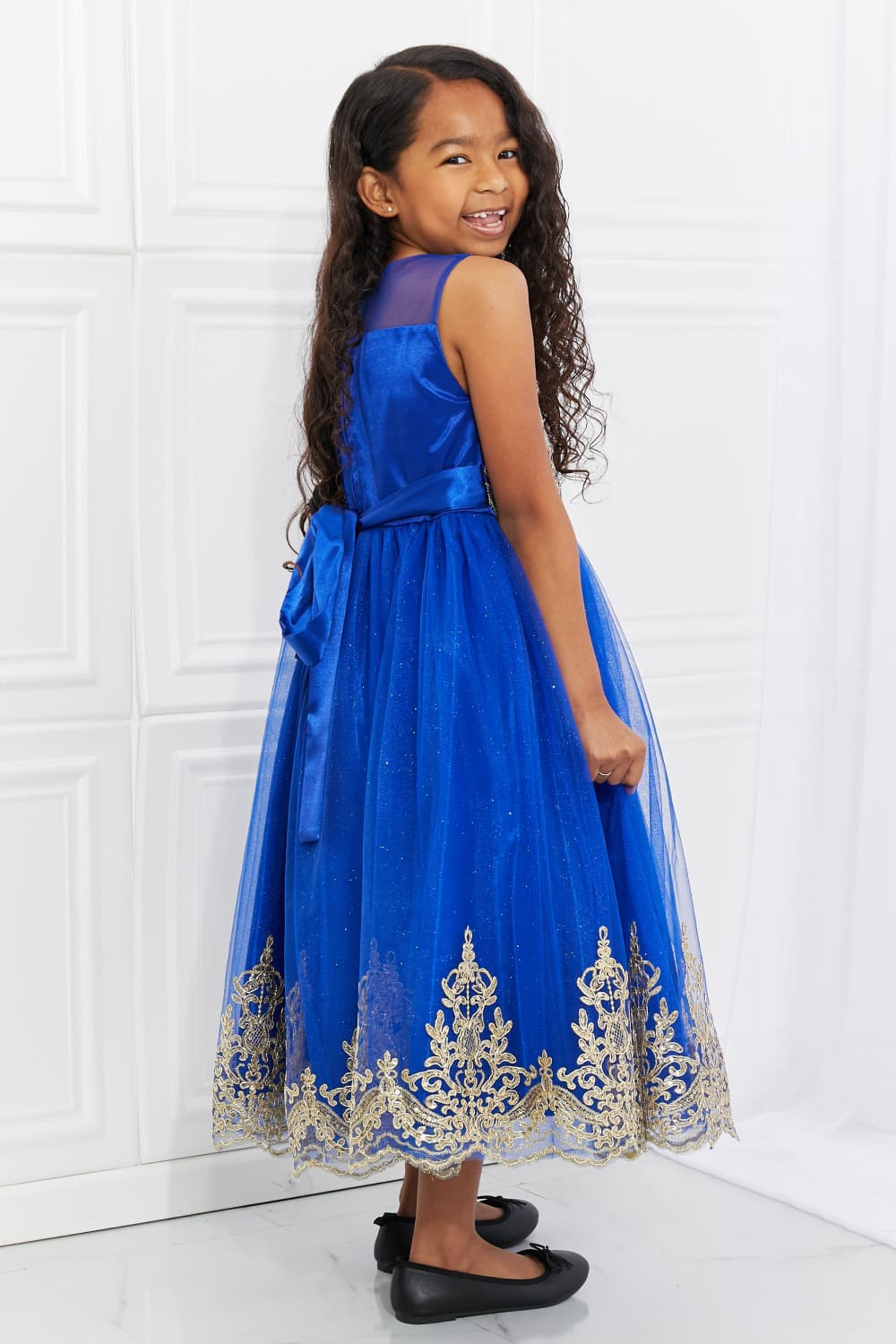 Kid's Dream Let's Dance Formal Tutu Dress in Royal Blue