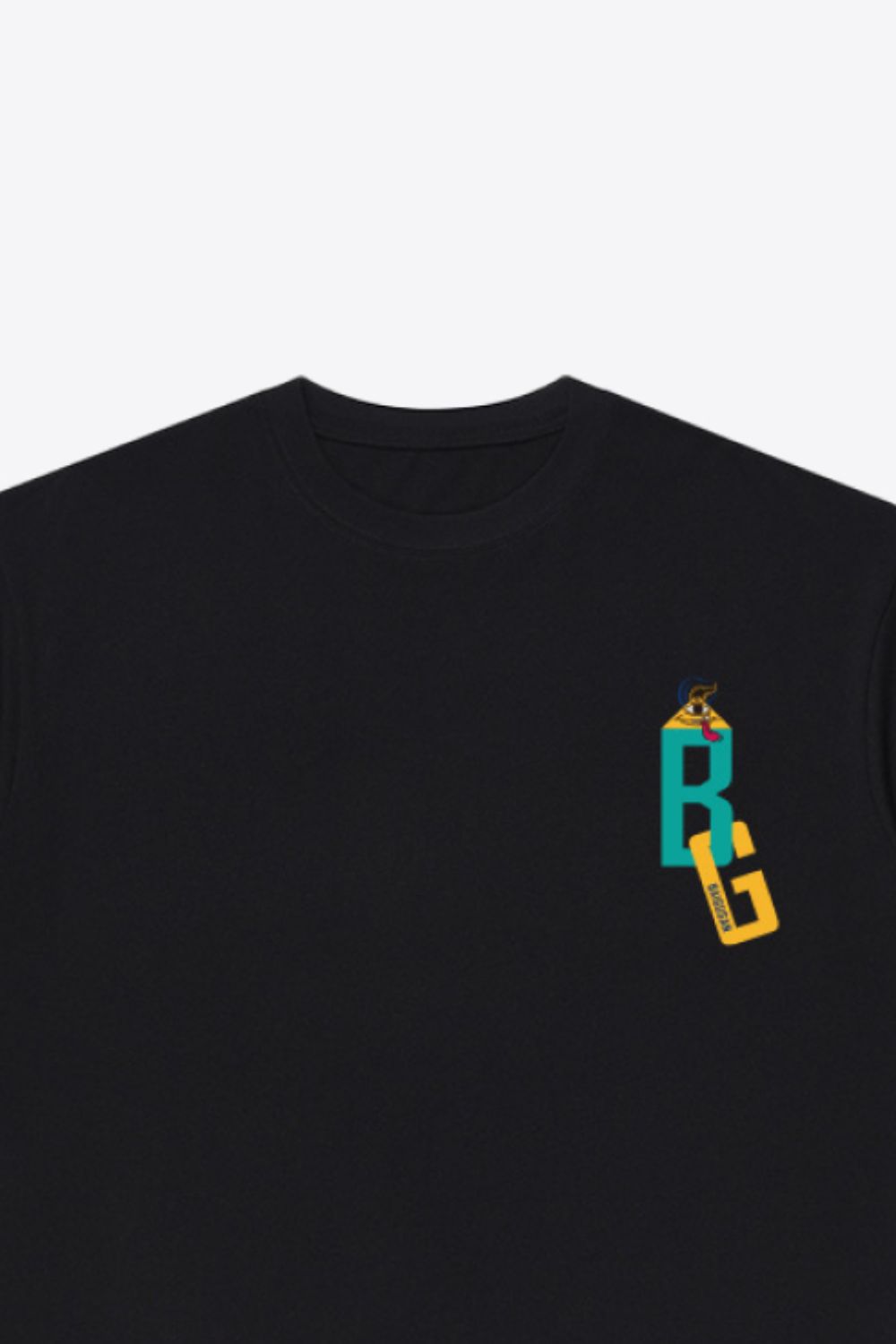 Graphic Round Neck Dropped Shoulder Cotton Tee
