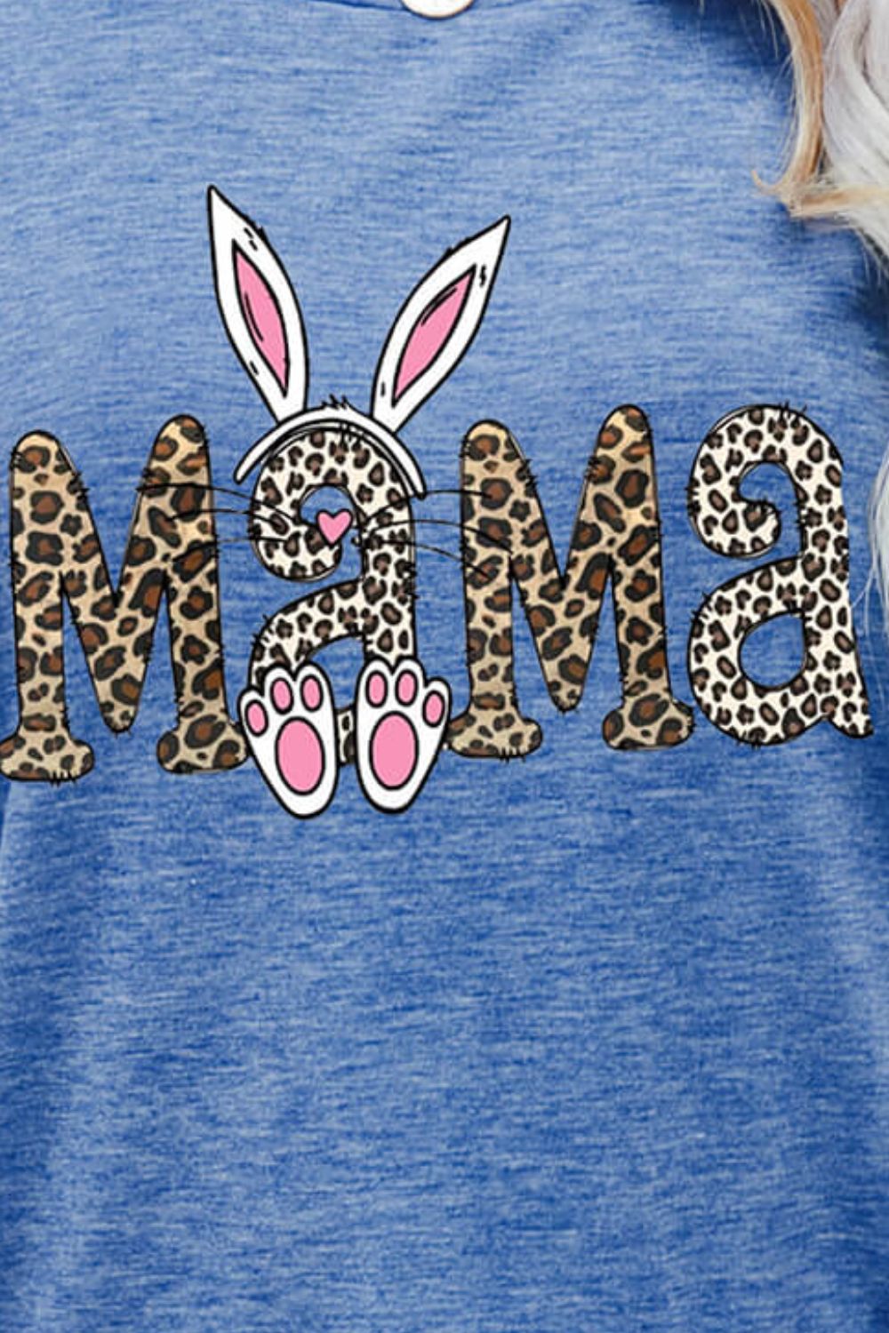MAMA Easter Graphic Round Neck Tee