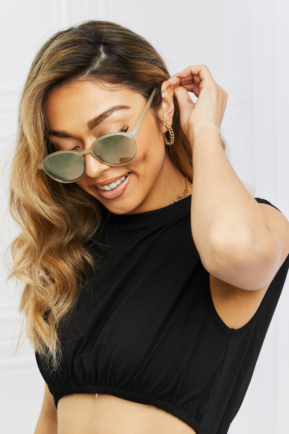 Full Rim Polycarbonate Frame Sunglasses - Deals DejaVu