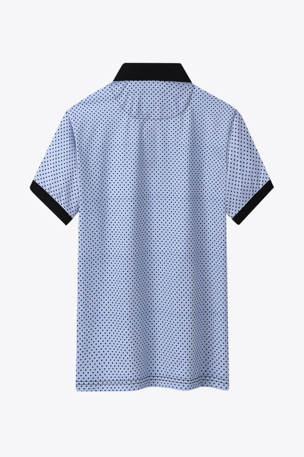 Polka Dot Short Sleeve Polo Shirt