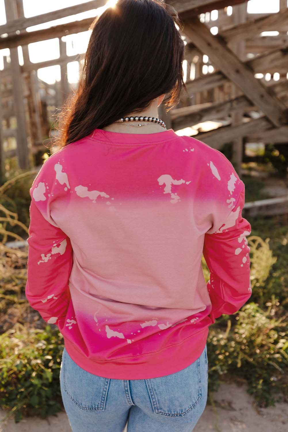MAMA Rhinestone Tie-Dye Sweatshirt
