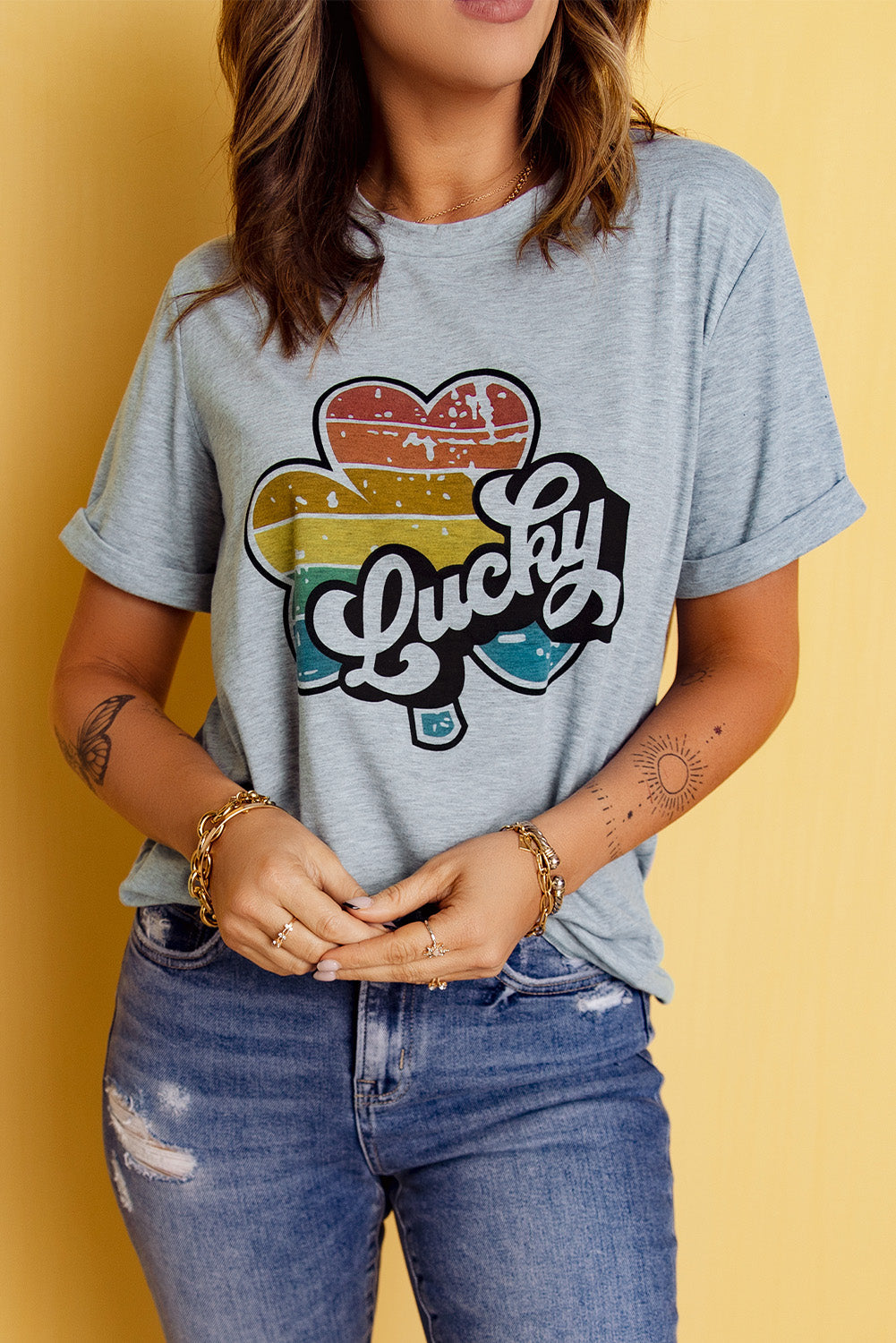 LUCKY Clover Graphic Tee