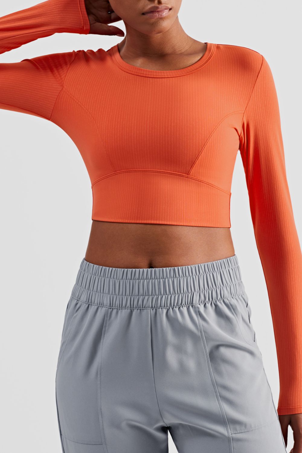 Cross The Finish Line Cropped Sports Top