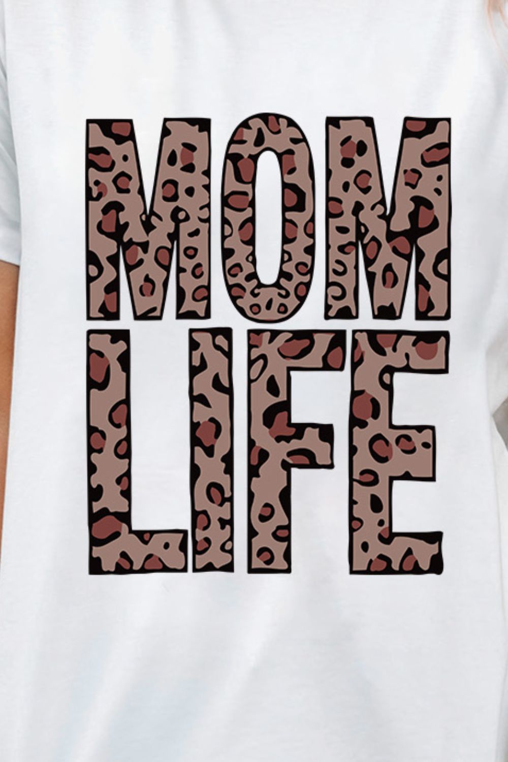 MOM LIFE Leopard Graphic Tee