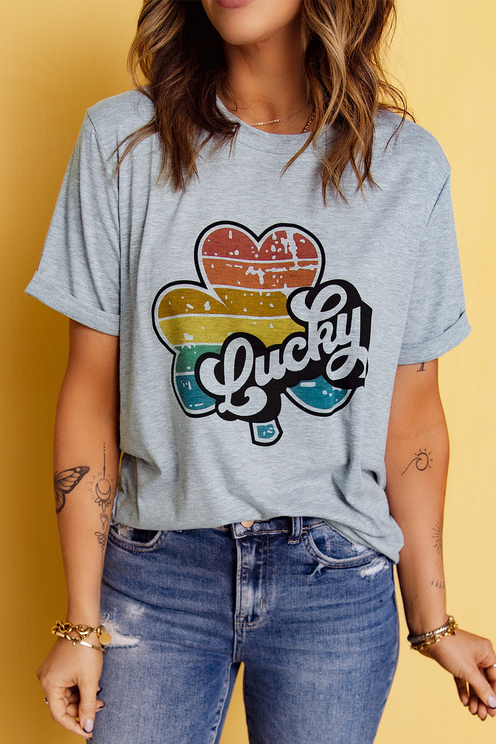 LUCKY Clover Graphic Tee