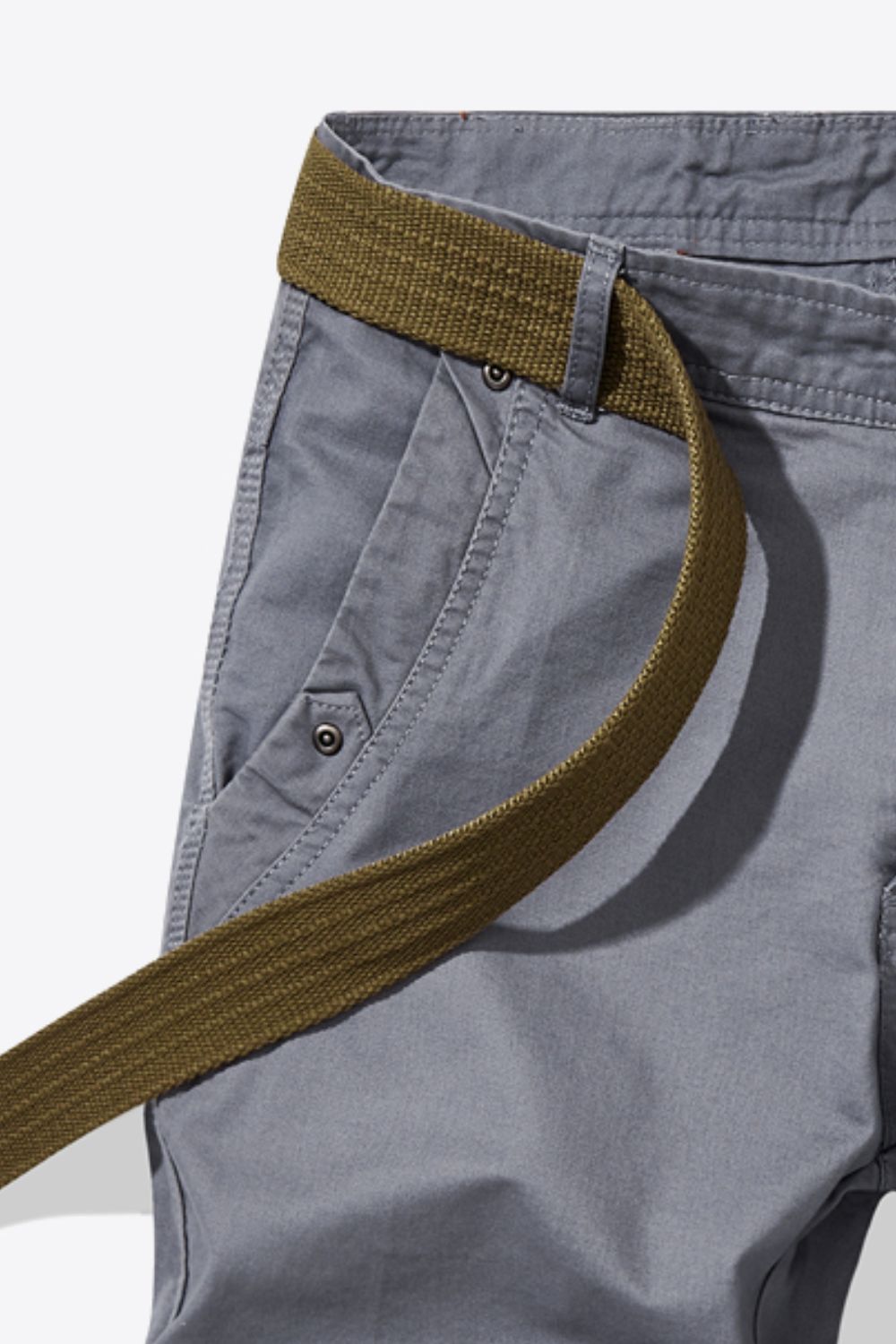 Belted Shorts with Pockets