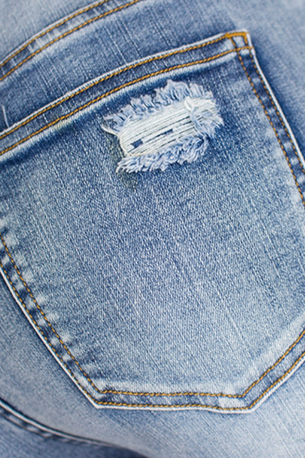 Full Size Button-Fly Distressed Skinny Jeans