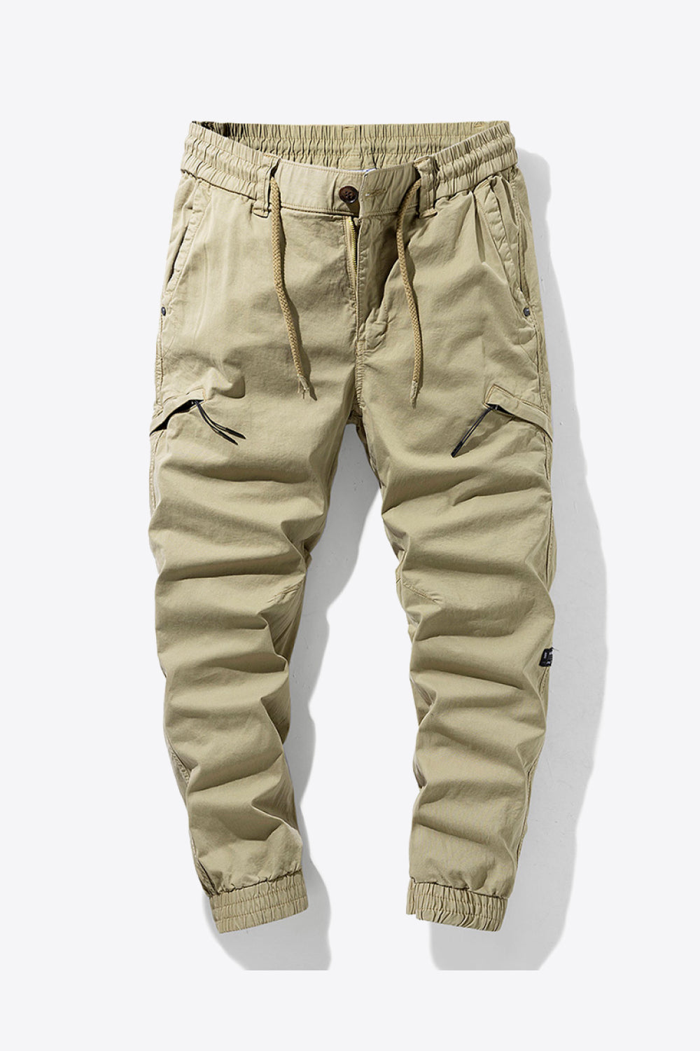 Drawstring Waist Cargo Joggers