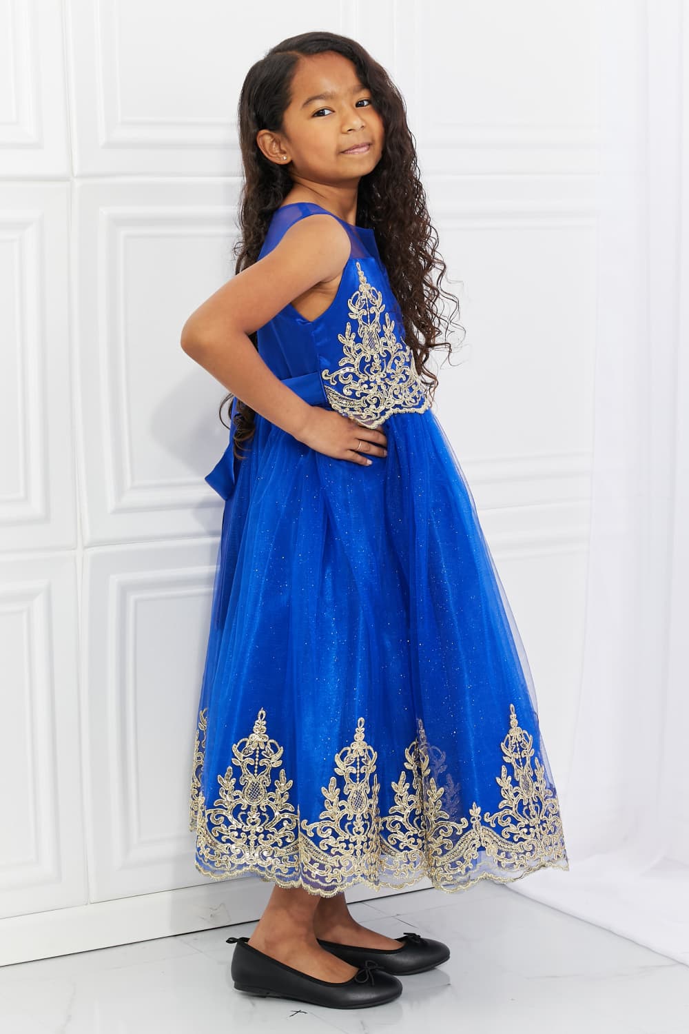 Kid's Dream Let's Dance Formal Tutu Dress in Royal Blue