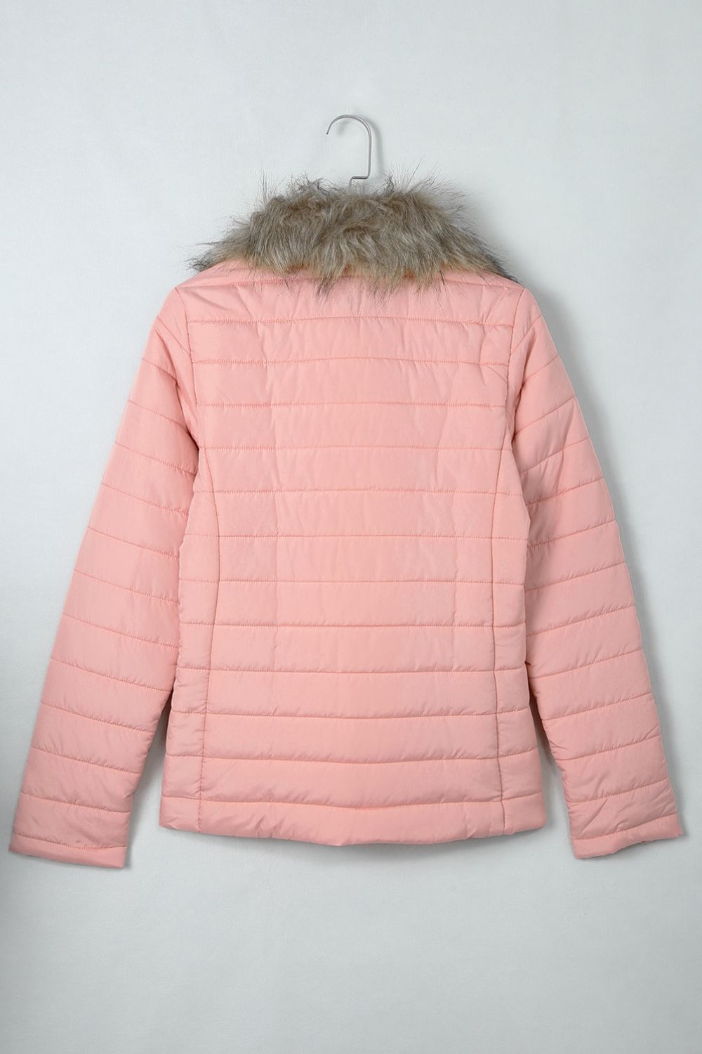 Faux Fur Trim Puffer Jacket