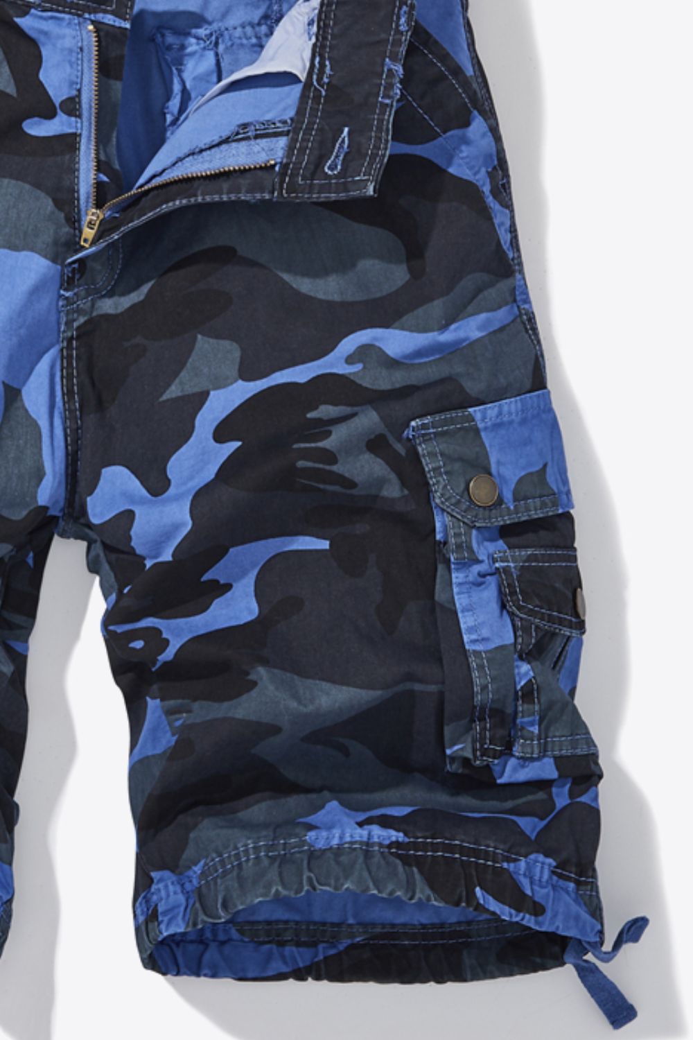 Camouflage Belted Cargo Shorts