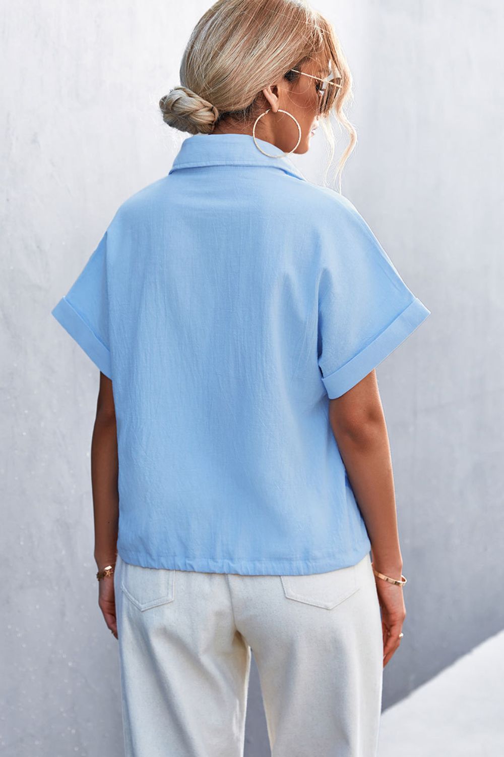 Button Down Cuffed Shirt