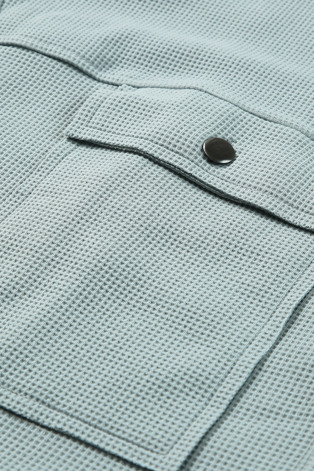 Waffle-Knit Jacket with Pockets