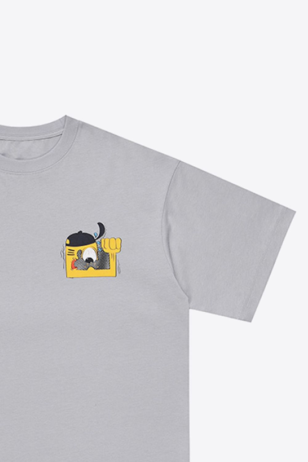 Graphic Dropped Cotton Tee Shirt