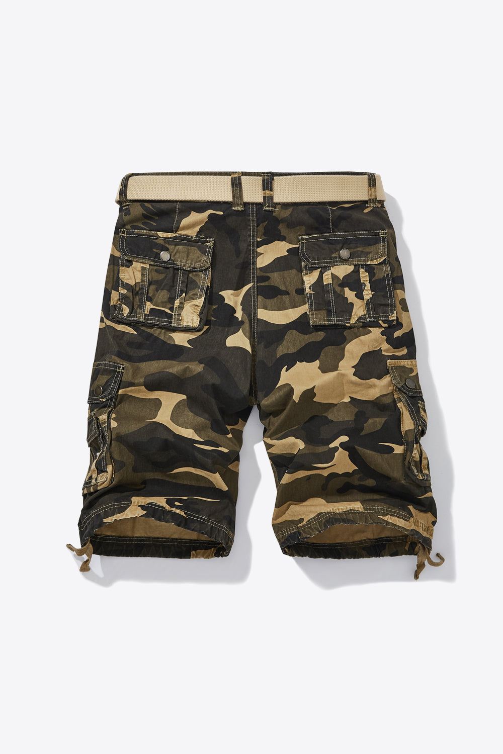Camouflage Belted Cargo Shorts