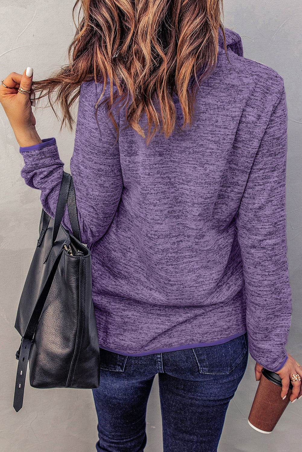 Heathered Quarter-Zip Sweatshirt