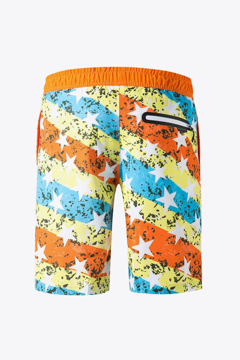 Full Size Mixed Print Lace-Up Shorts