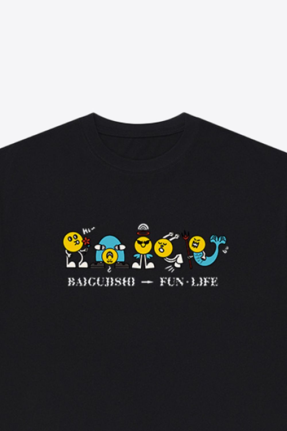 Graphic Dropped Shoulder Cotton Tee