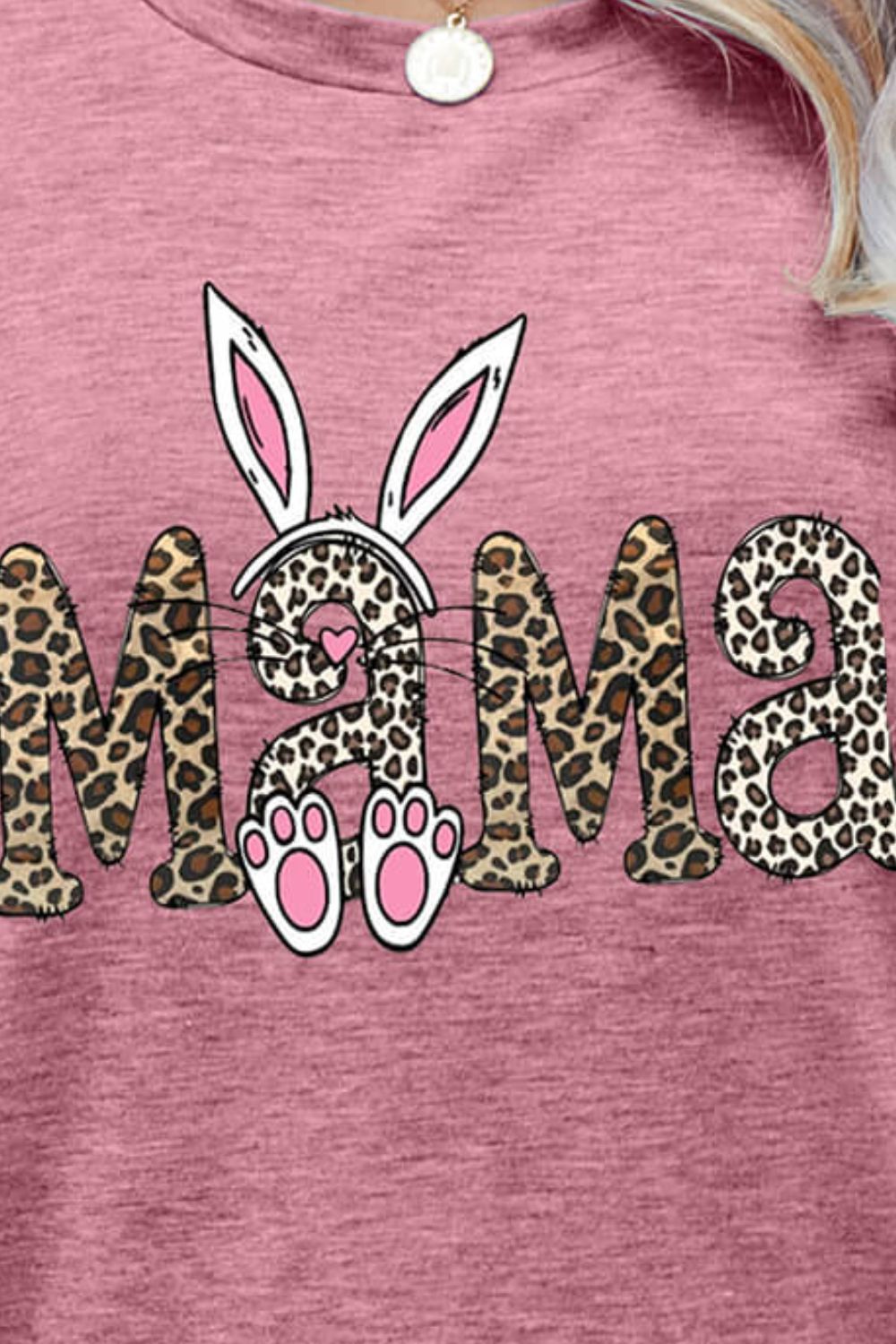 MAMA Easter Graphic Round Neck Tee