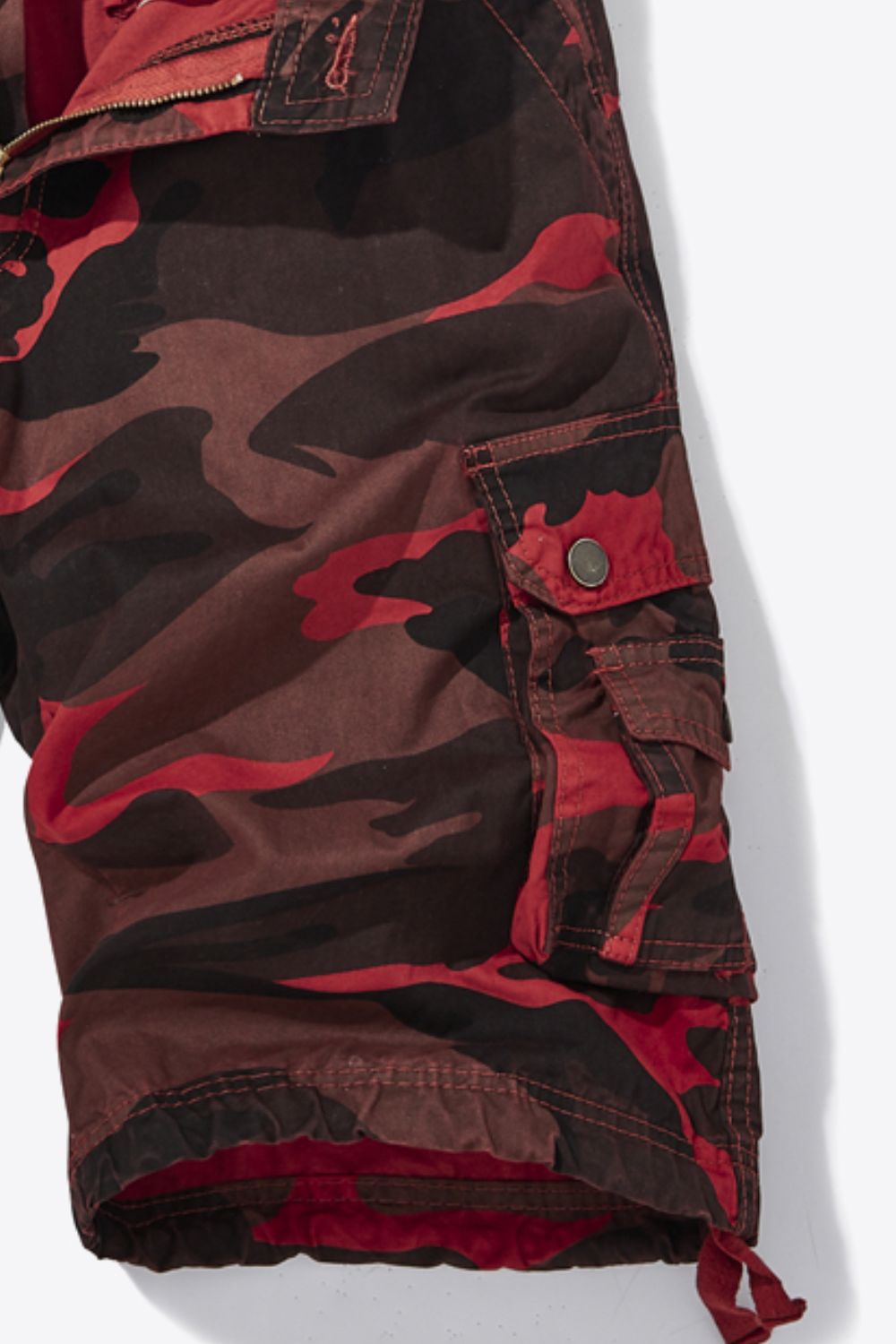 Camouflage Belted Cargo Shorts
