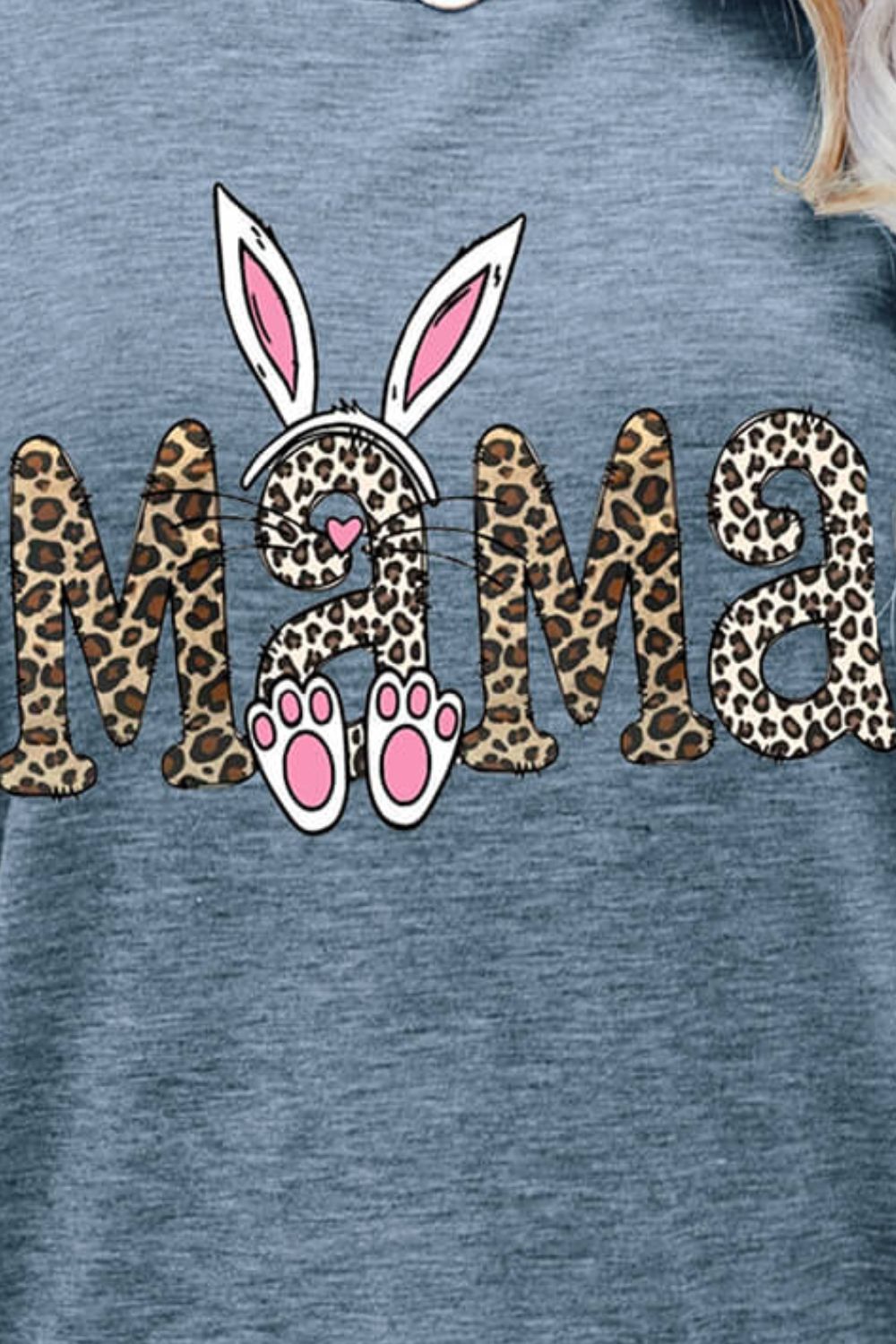MAMA Easter Graphic Round Neck Tee