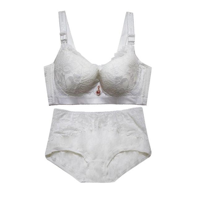 Plus Size Lingerie Set Women Bras And Briefs Sets Push Up Underwear Sets Tsb4