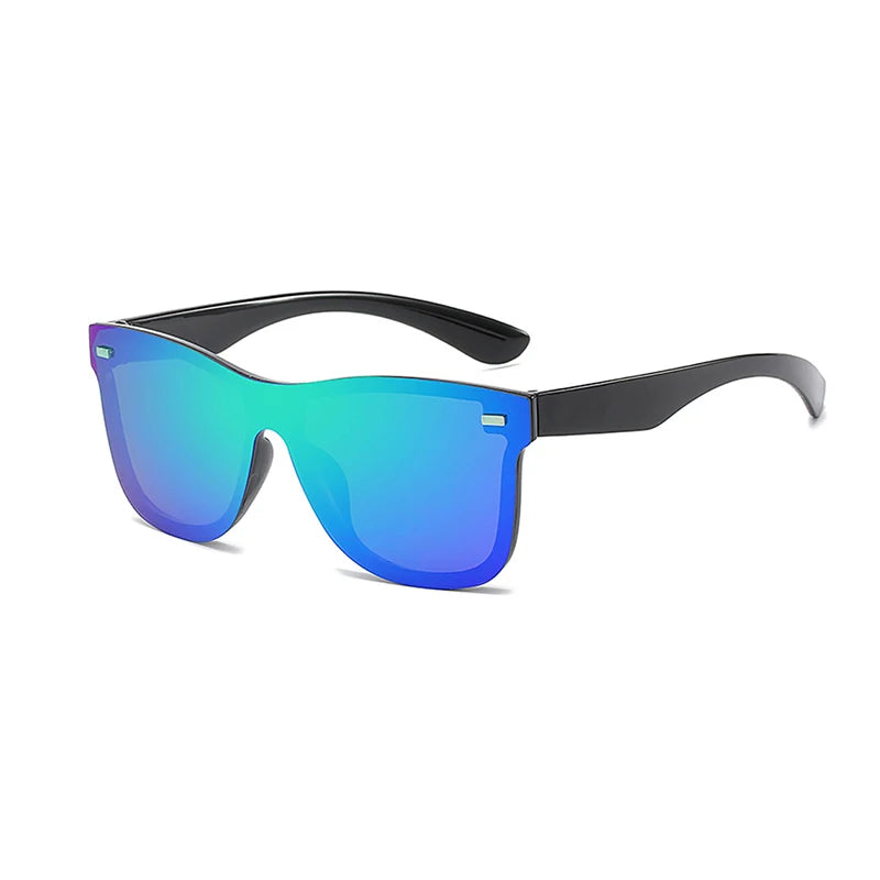 New Fashion Sunglasses Women Men Trend Pilot Personality Eyeglass Brand Design Protection Reflective Frameless Sunglassess UV400