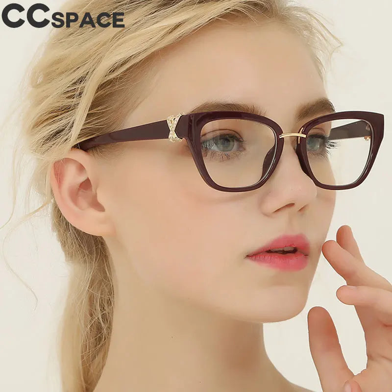 Women Rhinestone Decoration Styles Optical Fashion Computer Glasses