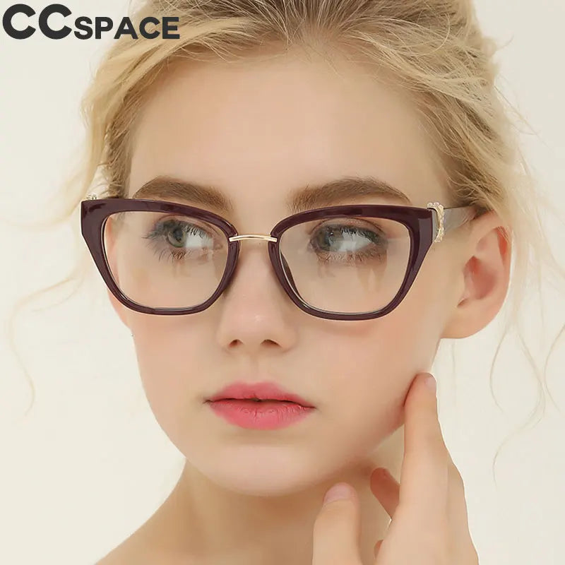 Women Rhinestone Decoration Styles Optical Fashion Computer Glasses