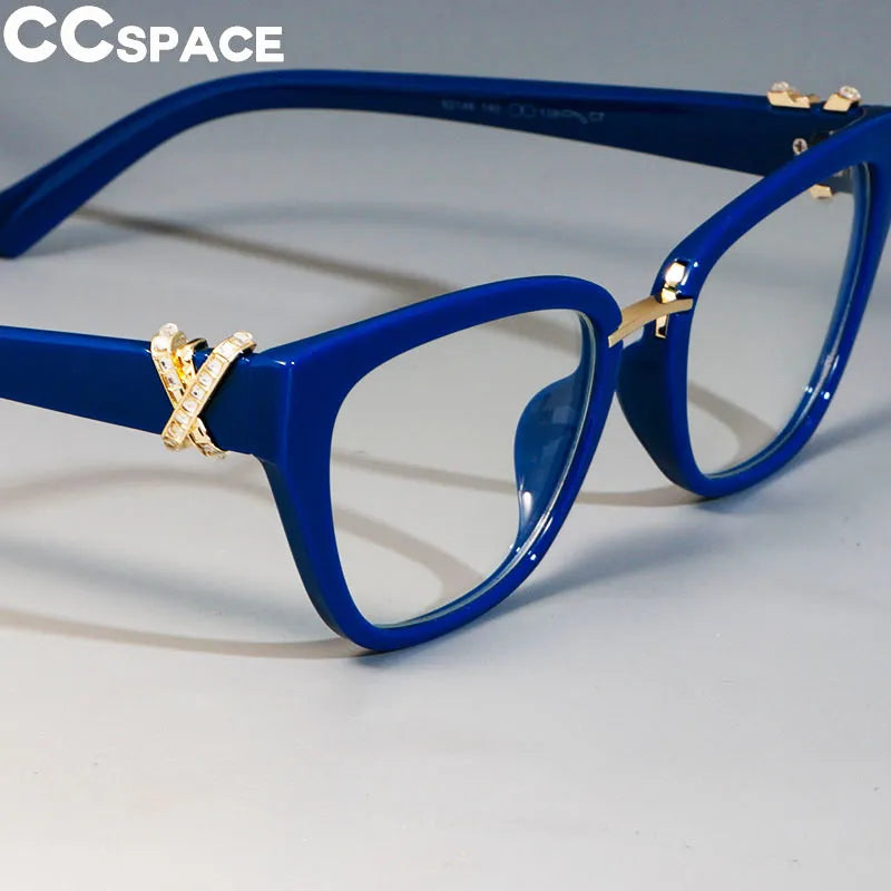 Women Rhinestone Decoration Styles Optical Fashion Computer Glasses