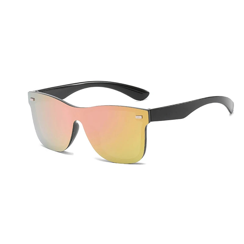 New Fashion Sunglasses Women Men Trend Pilot Personality Eyeglass Brand Design Protection Reflective Frameless Sunglassess UV400