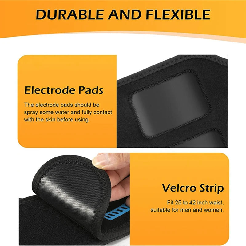 Revolutionary Rechargeable Abs Muscle Trainer; A Comfortable Fat Burning Device.