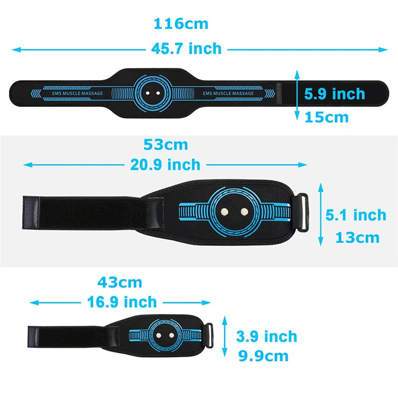 Revolutionary Rechargeable Abs Muscle Trainer; A Comfortable Fat Burning Device.