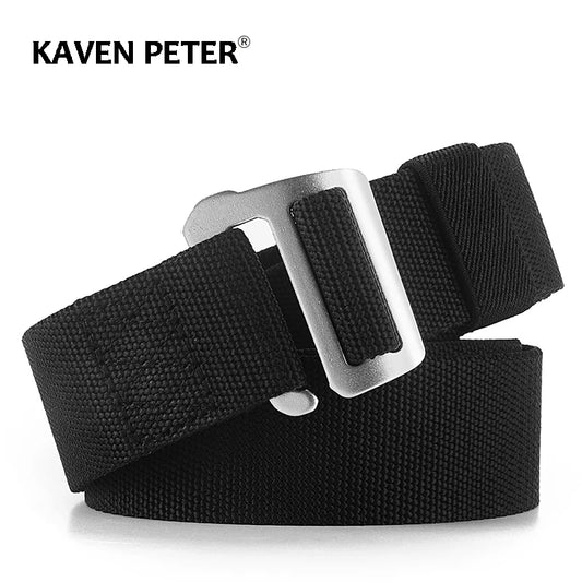 New Military Belts For Men Elastic Canvas Male Tactical Army Outdoor Belt High Quality Simple Design Black Navy Ceinture Hom