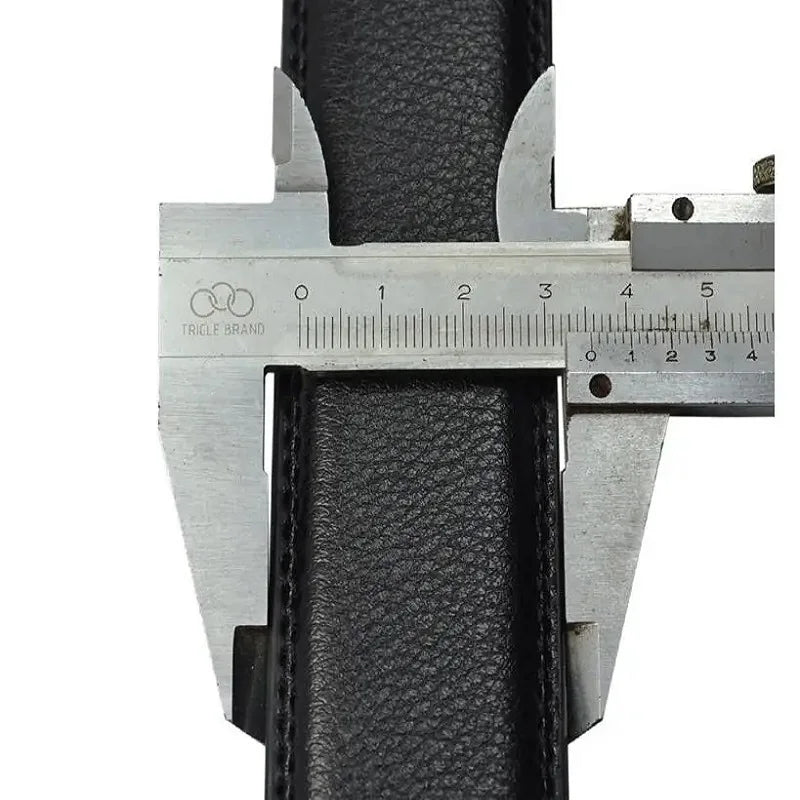 Famous Men's Belt Top Quality Genuine Leather Belts Male Metal Automatic Buckle Waist Band Luxury Fashion Business Men's Belts