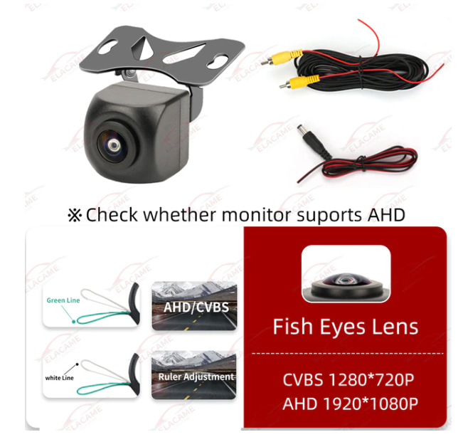 Wireless Backup Waterproof Rear/Front/Side View Night Vision HD CMOS 170° Vehicle Universal Car Reversing Camera (CT3) - Deals DejaVu