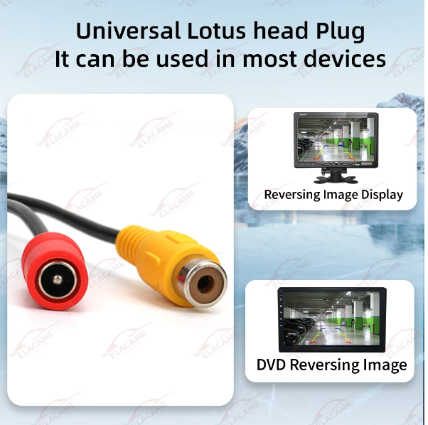 Wireless Backup Waterproof Rear/Front/Side View Night Vision HD CMOS 170° Vehicle Universal Car Reversing Camera (CT3) - Deals DejaVu