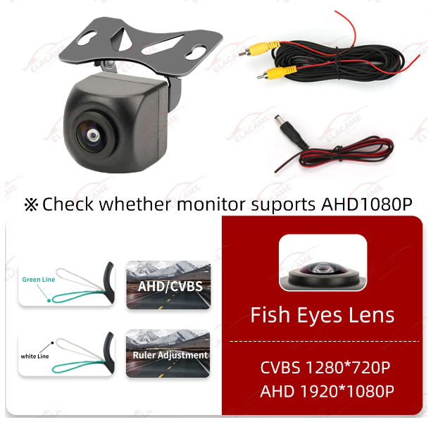 Wireless Backup Waterproof Rear/Front/Side View Night Vision HD CMOS 170° Vehicle Universal Car Reversing Camera (CT3) - Deals DejaVu