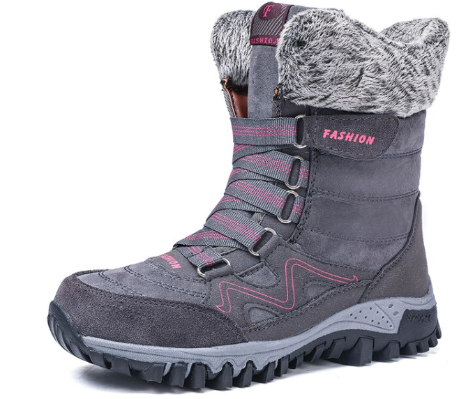 Great Women's Winter Snow Boots - Fur Women Waterproof Ankle Boots - Slip on Warm Plush Boots (D38)(D85)(BB1)(BB5) - Deals DejaVu